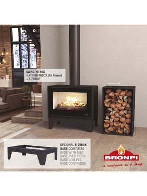 Сталева піч Bronpi CAIRO 70 BOX + B 70 BOX