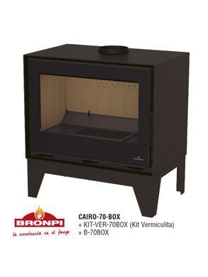 Сталева піч Bronpi CAIRO 70 BOX + B 70 BOX