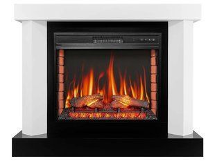 Каминокомплект ArtiFlame Praga AF33 белый с обогревом и звуком горения огня