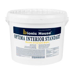 &laquo;Optima Interior standard&raquo; - Акриловая краска для стен и потолков, белая, 14 кг