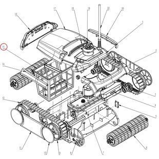 Корзина фильтра для робота-пылесоса Wybotics WY350 (B.WY310.01.004)