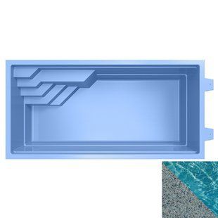 Композитный бассейн Rhino Pools Corsica Navy pearl 7.4х3.7x1.5 м (Corsica NP PUHC)
