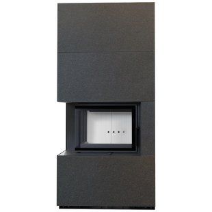 Камин Kratki FLOKI BOX левый 8 kW &Oslash; 160 в корпусе INDIAN BLACK