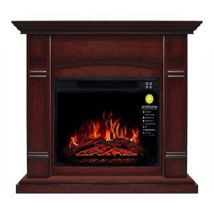 Каминокомплект ArtiFlame MANCHESTER AF23 МАХАГОН КОРИЧНЕВЫЙ АНТИК