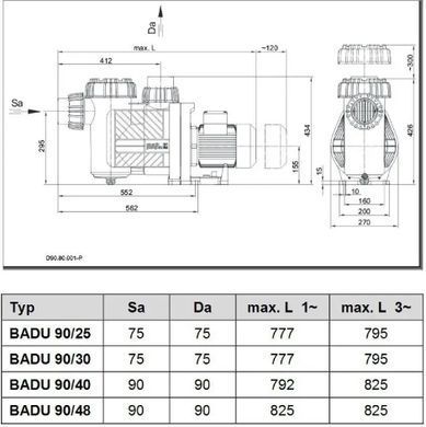 Насос для бассейна Speck Badu Prime 25 (25 м&sup3;/ч) 400В
