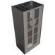 Камін Kratki FLOKI BOX лівий 8 kW &Oslash; 160 в обудові модульній INDIAN BLACK