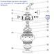 Клапан Emaux високого тиску з упл. кільцем 1.0" для крана MPV-06 89281202