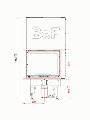 Каминная топка BeF ROYAL V 7 CL