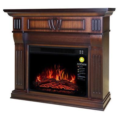 Каминокомплект ArtiFlame BEETHOVEN AF23 МАХАГОН КОРИЧНЕВИЙ АНТИК