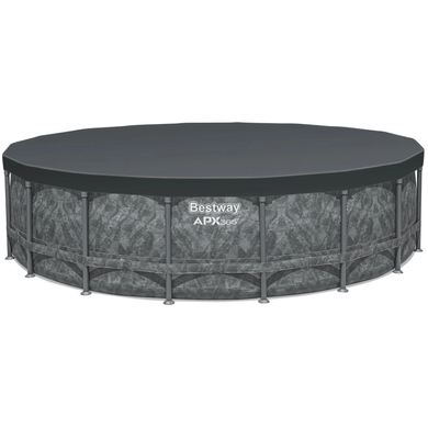 Каркасний басейн Bestway Grey 561KC (549х132 см) з піщаним фільтром, тентом та драбиною