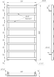 Електрична сушка для рушників Genesis-Aqua Basis Light 120x53 см