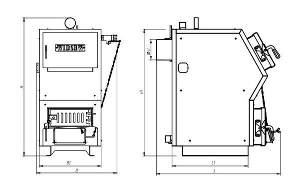Твердотопливный котел WD "КВ-20 кВт