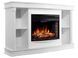 Камінокомплект ArtiFlame Brittany AF25 білий з обігрівом і звуком горіння вогню