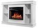 Камінокомплект ArtiFlame Brittany AF25 білий з обігрівом і звуком горіння вогню