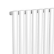 Вертикальный радиатор Ellipse 480х1800-8, anticor, белый