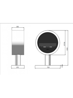 Біокамін Infire INCYRCLE STAND
