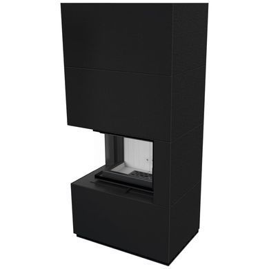 Камин Kratki FLOKI BOX левый 8 kW &Oslash; 160 в корпусе ZIMBABWE NERO