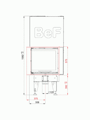 Каминная топка BeF FEEL V 6 CL