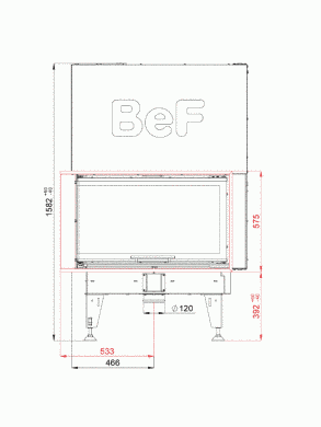 Камінна топка BeF THERM V 10 CL