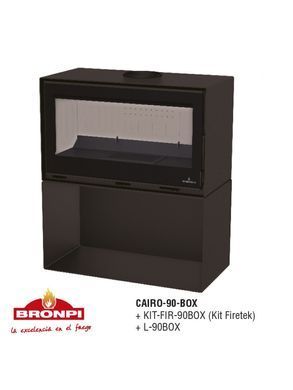 Стальная печь Bronpi CAIRO 90 BOX + L 90 BOX