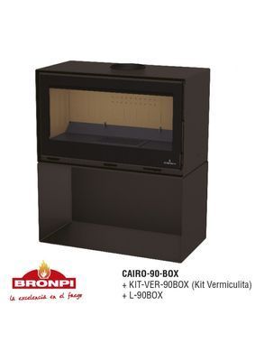 Стальная печь Bronpi CAIRO 90 BOX + L 90 BOX