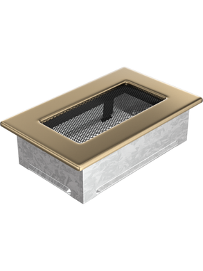 Вентиляційна решітка Kratki 11x17 см позолочена