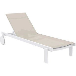Шезлонг Aquajoy Casablanca, белый с серо-коричневым