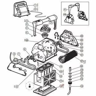 Нижняя крышка для робота-пылесоса Hayward TigerShark (RCX75000-236)