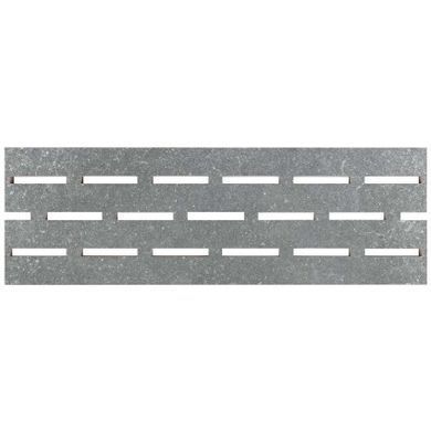 Переливні грати Aquaviva Granito Gray, 595x195x20 мм
