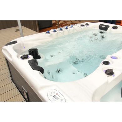 Плавальний SPA басейн Passion Spas Fitness 1 Deep (400x228x152 см), Біло-сірий