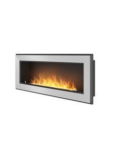 Биокамин Simple Fire FRAME 1200 Inox со стеклом