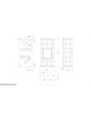 Кахельна піч Kratki NADIA 8 кахель MILANO