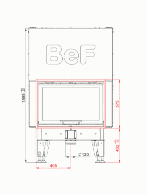 Камінна топка BeF ROYAL V 8