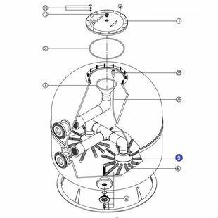 Коллектор фильтра Kripsol ? 90-110 (RCFI0009.01R)