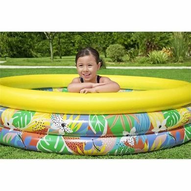 Дитячий надувний басейн Bestway 51203 (168x38 см) Квітковий рай