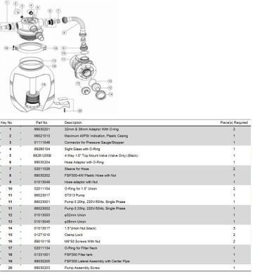 Фильтрационная установка Emaux FSP300-ST20 (3.5 м3/ч, D300)