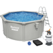 Сборный бассейн Bestway Hydrium 56566 (300x120 см) с песочным фильтром, лестницей и тентом