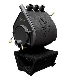 Печь Rud Pyrotron Кантри 01 (отапливаемая площадь 80 кв.м. х 2,5 м) без стекла, с обшивкой декоративной (черная)