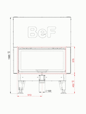 Каминная топка BeF THERM V 10 CP