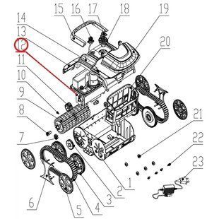 Привод и аккумулятор к пылесосу Wybotics WY200, (Driving & battery kit №12)