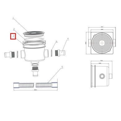 Корпус дозової коробки Emaux EM2823