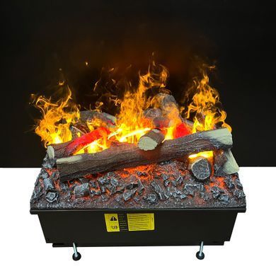 Электрокамин паровой Dimplex Opti-Myst Cassette 500 R SS New с настоящим 3D эффектом пламени и звуком (с емкостями для воды, новый дизайн дров)