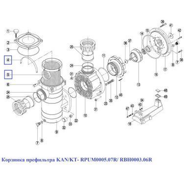 Кошик префільтра KAN/KT-RPUM0005.07R/RBH0003.06R