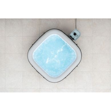 Надувний джакузі Bestway 6001R LAY-Z-SPA&reg; Cabo HydroJet&trade; з програмним керуванням, на 6 осіб, 180 x 180 x 71 см, перехресне плетіння (дуб сірий)| , Bestway