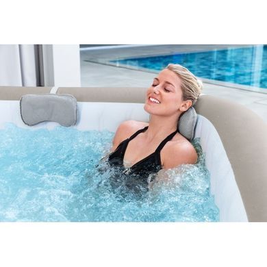 Надувний джакузі Bestway 6001R LAY-Z-SPA&reg; Cabo HydroJet&trade; з програмним керуванням, на 6 осіб, 180 x 180 x 71 см, перехресне плетіння (дуб сірий)| , Bestway