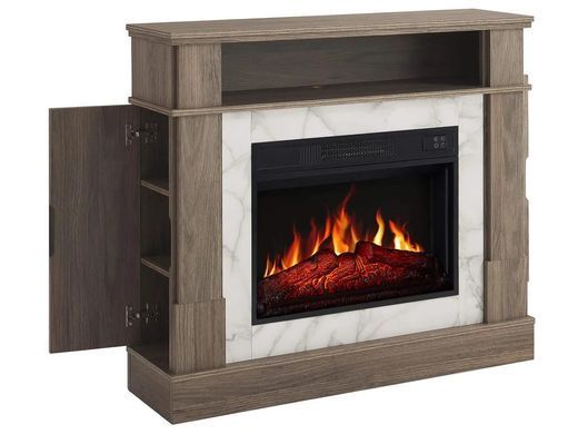 Каминокомплект ArtiFlame For Living AF23S дуб серый с обогревом и звуком горения огня
