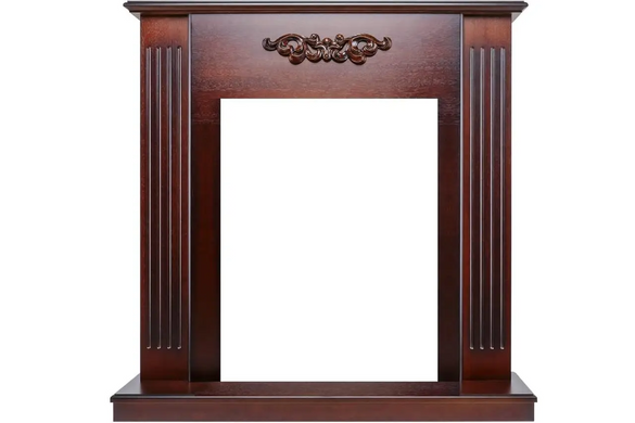 Каминокомплект Lumsden - Махагон коричневий антик з вогнищем Aspen Brass