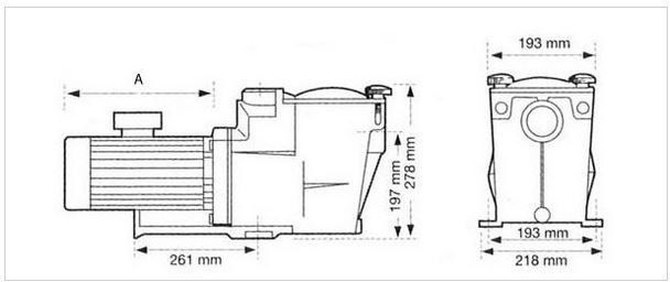 Насос Hayward Super, малошумный, 12-15 м3/ч, 0,80 кВт