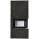 Камін Kratki FLOKI BOX правий 8 kW &Oslash; 160 в обудові з керамограніту NATURALI NERO GRECO
