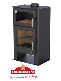 Стальная печь Bronpi GIJON H (с духовкой)
